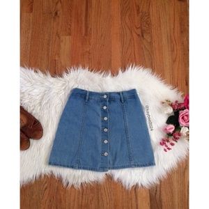 90’s Vtg Essential High Waisted Denim Skort